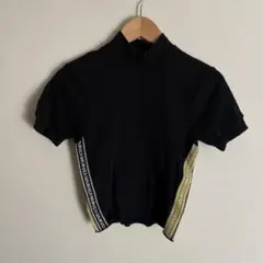 RVCA ブラック ハイネック 半袖Tシャツ Sサイズ