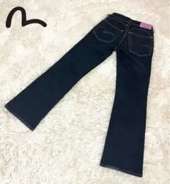 美品 EVISU エヴィス レディース デニムパンツ ジーンズ カモメ ピンク