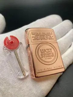 LUCKY STRIKE 5面加工❗️ZIPPO型オイルライター【新品未使用】