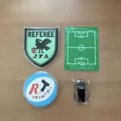 JFA サッカー レフェリー ワッペン ホイッスル おまけ付き