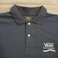 VANS ポロシャツ 紺色　バックプリント