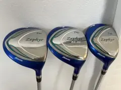 レディース ミズノ zephyr ZL-02 ウッド•ユーティリティ3本