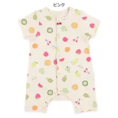 西松屋 天竺 フルーツだらけ 半袖 プレオール 60〜70