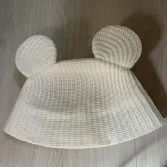 ディズニーリゾート、メッシュ白。バケットハット