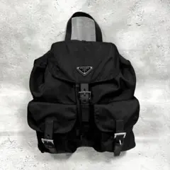 プラダ バックパック リュック ナイロン ブラック 1BZ811 レザー