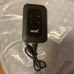 4G/5G モバイルルーター 黒 USBケーブル付き
