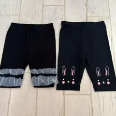 (新品未使用)チュール＆うさぎ柄パンツ2点set