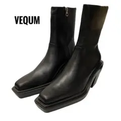 新品 EMODA 【VEQUM】POINTED BOOTS ブラック 37