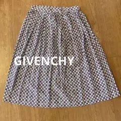 GIVENCHY シルク100% スカート 絹 極美品 ヴィンテージ 花柄