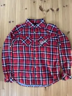 エックスガール　チェック柄シャツ