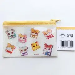 新品☆迅速発送　とっとこハム太郎　フラットポーチ　セリア　キャンドゥ