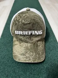 美品BRIEFING GOLFCRUISE LINE MSバードプリントキャップ