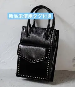 【新品未使用タグ付】PAGEBOYスタッズ付きハンドバッグ ショルダーバッグ