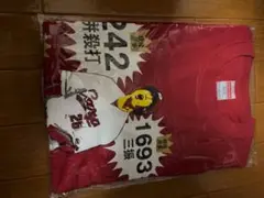 広島　カープ　新井貴浩　逆3冠Tシャツ　Sサイズ
