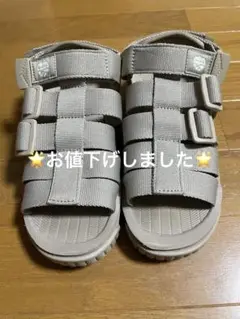 【お値下げ中】SHAKA ベージュ ストラップサンダル　23.0センチ
