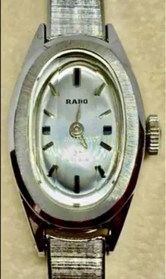 RADO EMERAUDE 手巻　k14WG　オーバーホール済 美品 動作確認済 稼働 極美品 RADO elfe レディース 高級腕時計 手巻き 金無垢