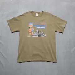 メンズS 00sギルダンUSA古着Tシャツ茶1953
