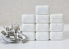 10個セット/Apple純正10W USB電源アダプタ A1357 /ケーブル付