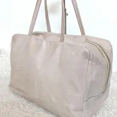 希少モデル✨レン　レザー ボストン ハリー スクエアダッフル/ピンクベージュ