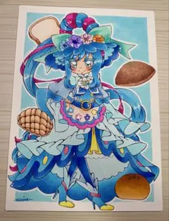【手描きイラスト】キュアスパイシー デレシャスパーティープリキュア 1枚