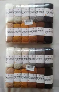 QKHEE コットン　2セット　24玉