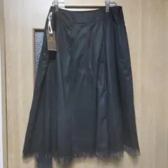 【美品】大きいサイズ　トランスワークシフォンスカート