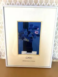 ⭕️⭕️ベルナール カトラン リトグラフ白い花瓶のクリスマスローズ 直筆サイン⭕️⭕️ ベルナール・カトラン「クリスマスローズ」リトグラフ :: 絵画