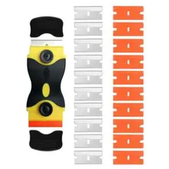 ダブルヘッド業務用ガラス掃除プロ用ツール ポケットスクレーパー