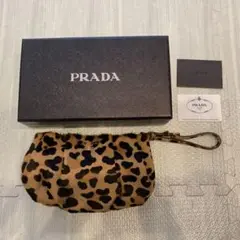 Prada レオパード クラッチバック 美品