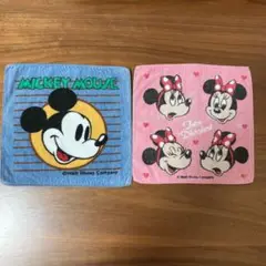 送料込み 匿名配送 ミニタオル Disney レトロ ハンドタオル 昭和レトロ