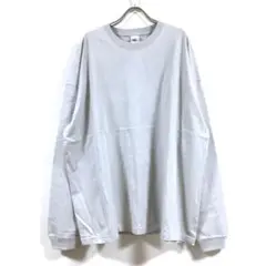 新品 5.6オンス ビッグシルエット 長袖 Tシャツ メンズ フロストグレー L