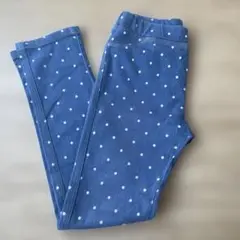 水玉模様の青いスパッツ 100cm~