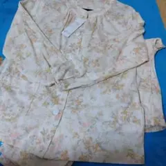 新品タグ付【GUNZE 】婦人パジャマ 長袖・長ズボン SPサイズ　クリーム