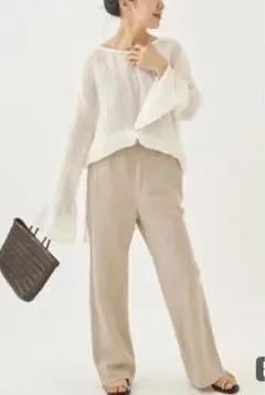 Plage Linen Bias Relax パンツ　イエナ、スピック好きにも