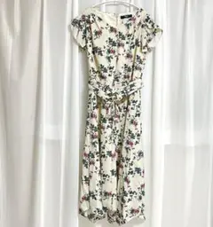 花柄ロングワンピース　Fabulous ベージュ　Fサイズ