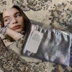 DIDION メタリックシルバーポーチ