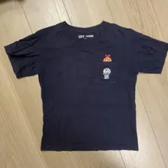 ドラえもん ポケット付き Tシャツ 130cm ネイビー