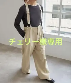 【Spick and Span】サスペンダー付きワーカーパンツ 追加2》サスペンダー付きワーカーパンツ（その他パンツ）｜Spick