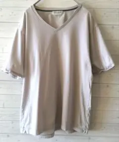 トゥモローランド ベージュ Vネック 半袖Tシャツ F