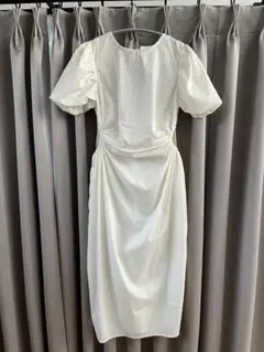 MAYC パフスリーブ ロングワンピース　オケージョン