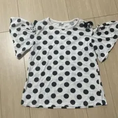 Summer SALE中❗️【美品】西松屋　ドット柄アウトカットトップス150