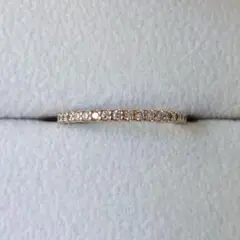 ポンテヴェキオ ダイヤモンド エタニティ リング K18PG 0.13ct