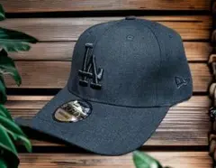 LA オールブラック New Era 9FORTYキャップ