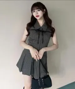 OLIVE des OLIVE ノースリーブシャツミニワンピース