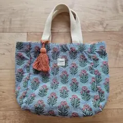 ☆ワンズテラスCraftIndia☆インドジャガードバッグサリーニ☆美品☆
