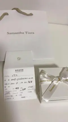 Samantha Tiara ガーネットピアス