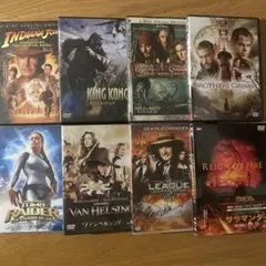 アドベンチャー/ファンタジー映画など セル版DVD 8作品セット (ケース無し)