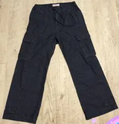 RAGEBLUE denim& militaryダークブルー デニムパンツ