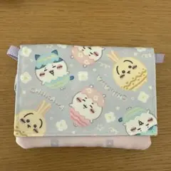 ちいかわ　パープル　移動マルチポケットポーチクリップショルダーポシェット女の子②