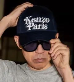KENZO verdy ロゴ刺繍 キャップ 黒 kenzo paris ケンゾー KenzoのKenzo Paris VERDYエディション ブラック 刺繍 キャップ